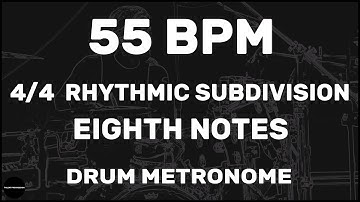 Eighth Notes | Drum Metronome Loop | 55 BPM