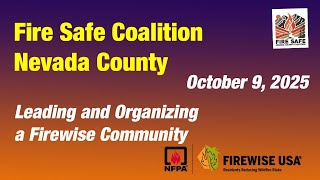 Leading and Organizing a Firewise Community