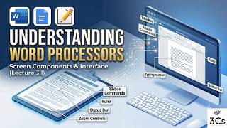 Lecture 3.1 Components of a Word Processor Window Explained 🖥️ BCC