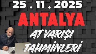 27 Kasım 2025 Perşembe Antalya At Yarışı Tahminleri At Yarışı Yorumlar-Youtube-Tjk-Canlı Nasıl