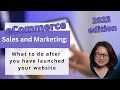 2023 eCommerce Sales and Marketing What to do after you have launched your website
