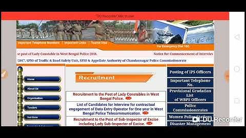 WB POLICE LADY CONSTABLE ||ADMIT CARD OUT||CALL LETTER FOR INTERVIEW
