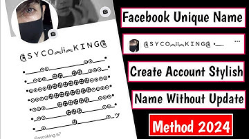 how to create unique name facebook account without Update | 2024 Unique name kaise banaye | 2024