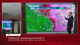 Zach tracks Tornado Warning in Central Virginia - 12:11 p.m.