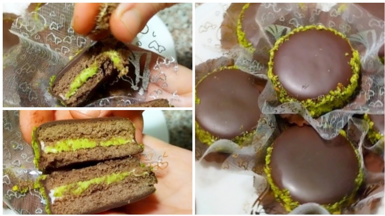 حلوى بحشو البيستاش وكريمة سهلة  بنة روعة 🥰