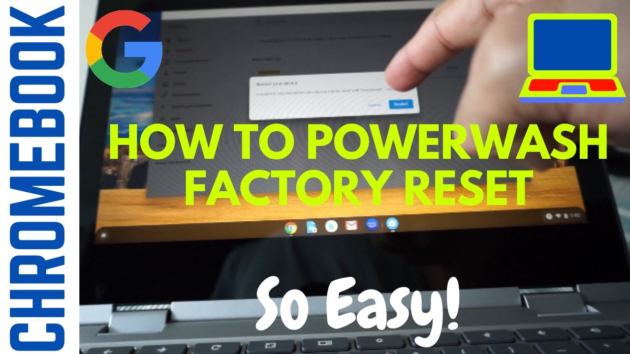 How to Factory Reset or Powerwash Chromebook  How to Format/Hard Reset  ChromeBook  Chromebook Tips