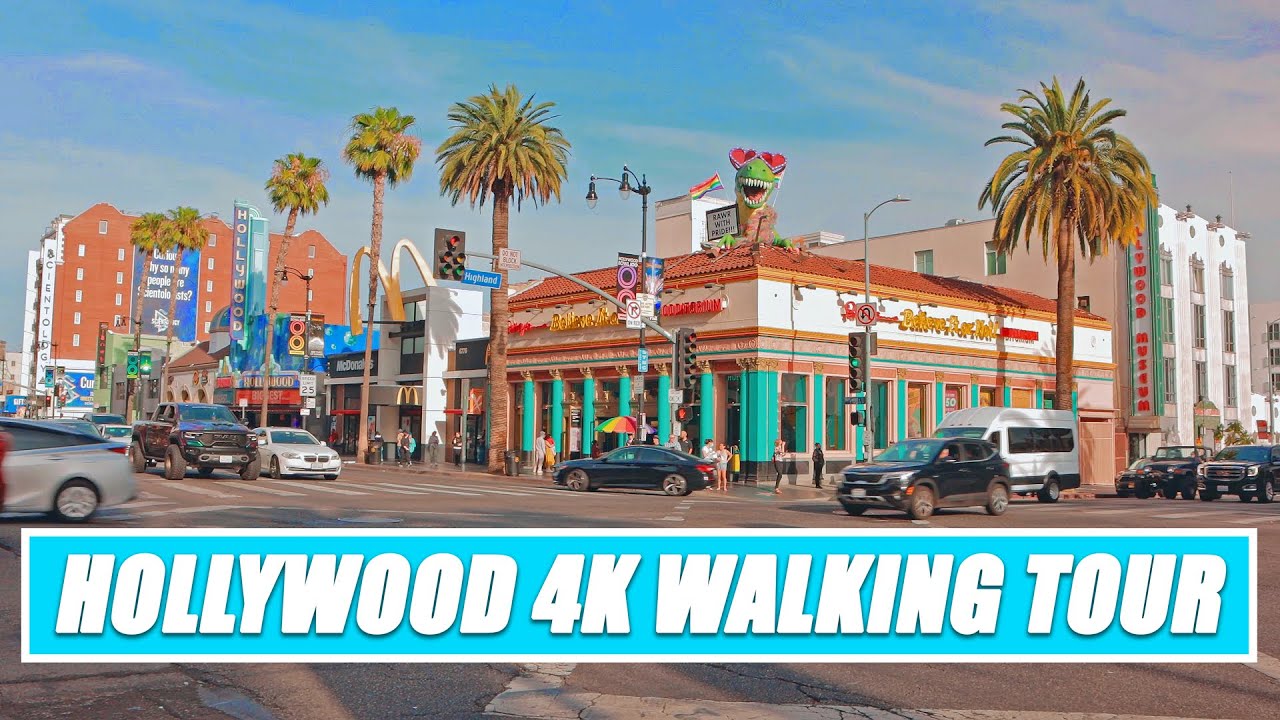 Hollywood Walk of Fame, Los Angeles California, Virtual Walking Tour ...