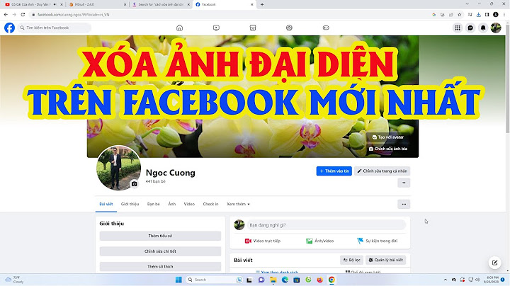 Hướng dẫn xóa ảnh đại diện trên facebook