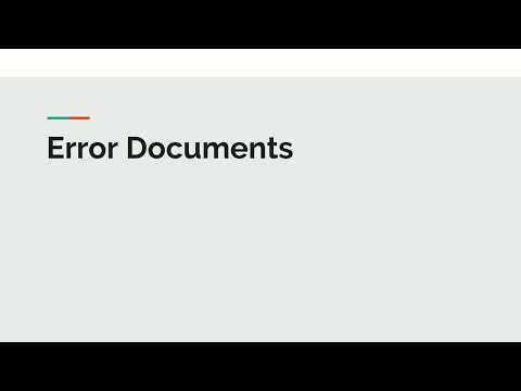 Error Documents using Htaccess