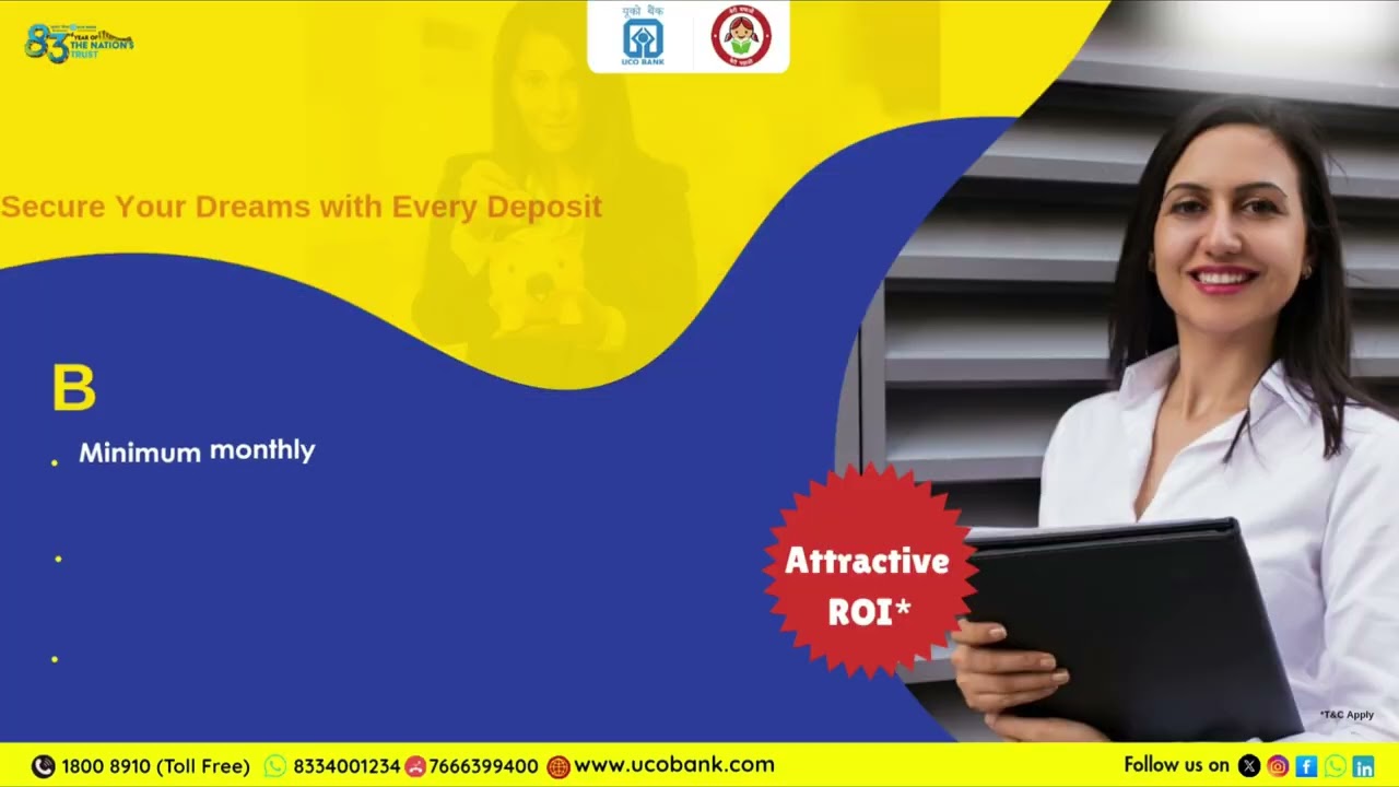 UCO Sanchayika - Start small, save consistently, and build a stronger financial future.