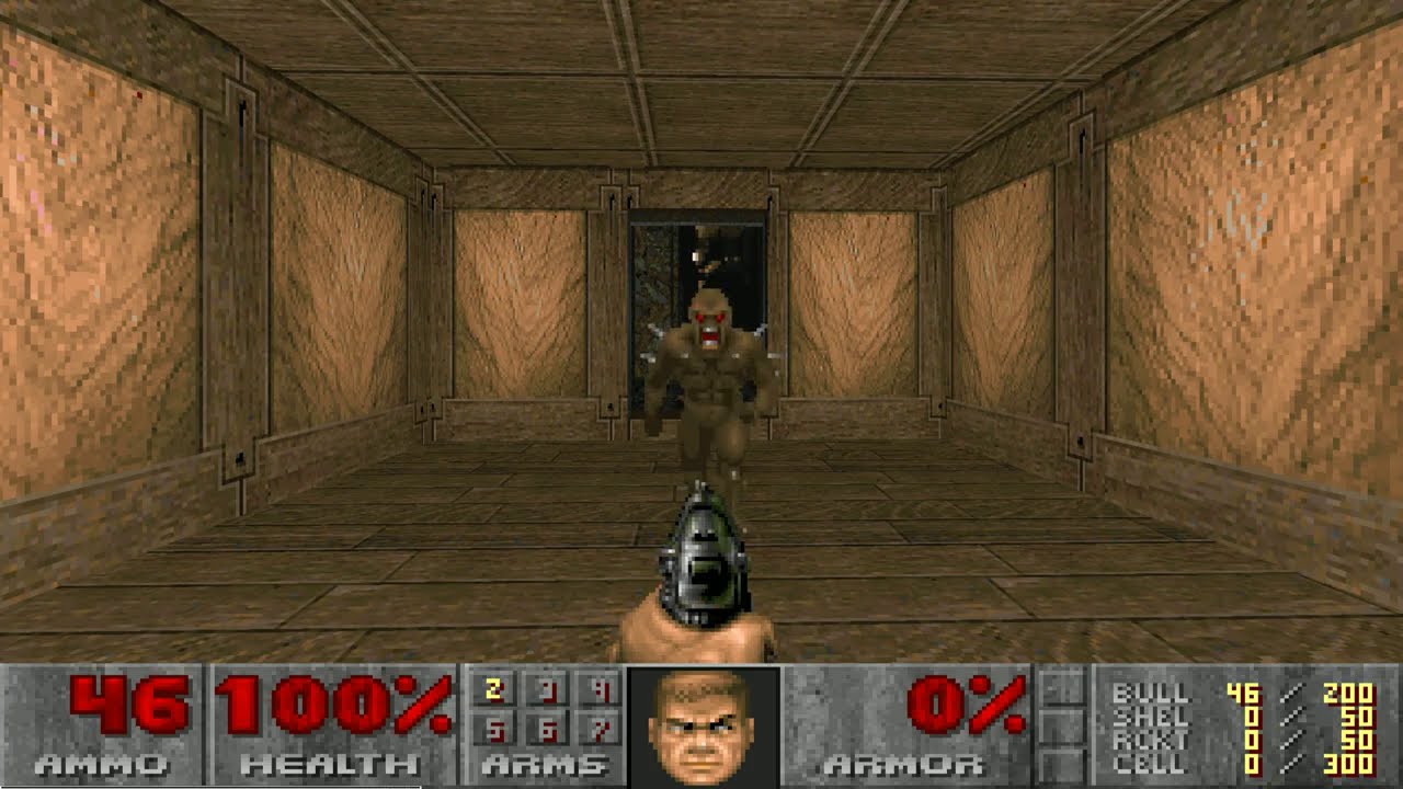 Doom II - Map18: The Courtyard - UV-Speed in 12 seconds