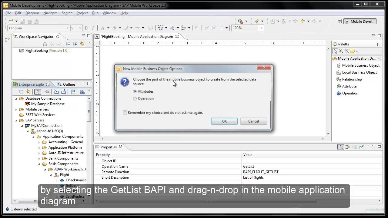 SAP ABAP BAPI Create a Connection and MBOs - YouTube