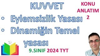 Kuvvet-2 Eylemsizlik Yasası L Dinamiğin Temel Yasası Fm.a L Yeçekimi Ivmesi