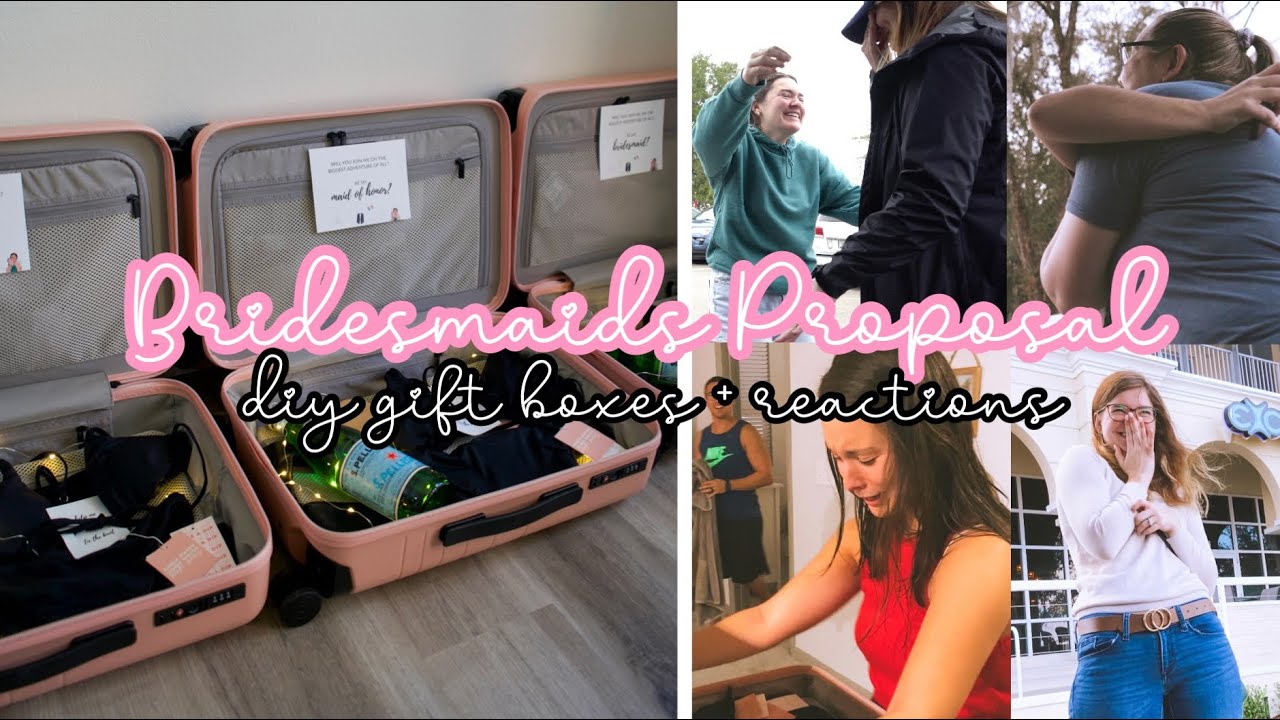 PROPOSING TO MY BRIDESMAIDS | DIY Luxe Bridesmaids Gifts + Unboxing | Wedding Wednesday Episode 3