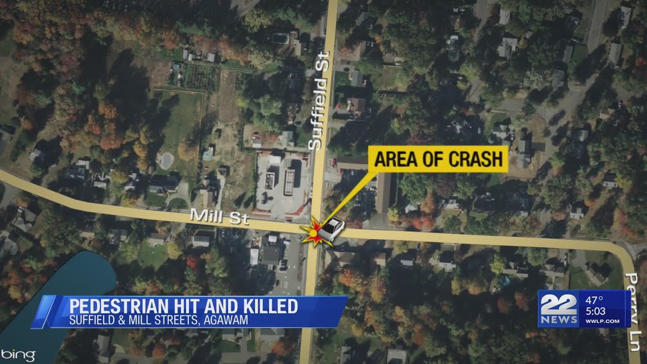 Man dies after being hit by a car in Agawam - YouTube