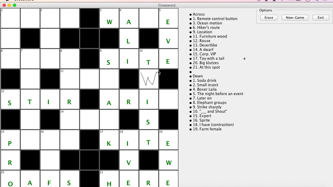 Demo CrossWord Puzzle YouTube