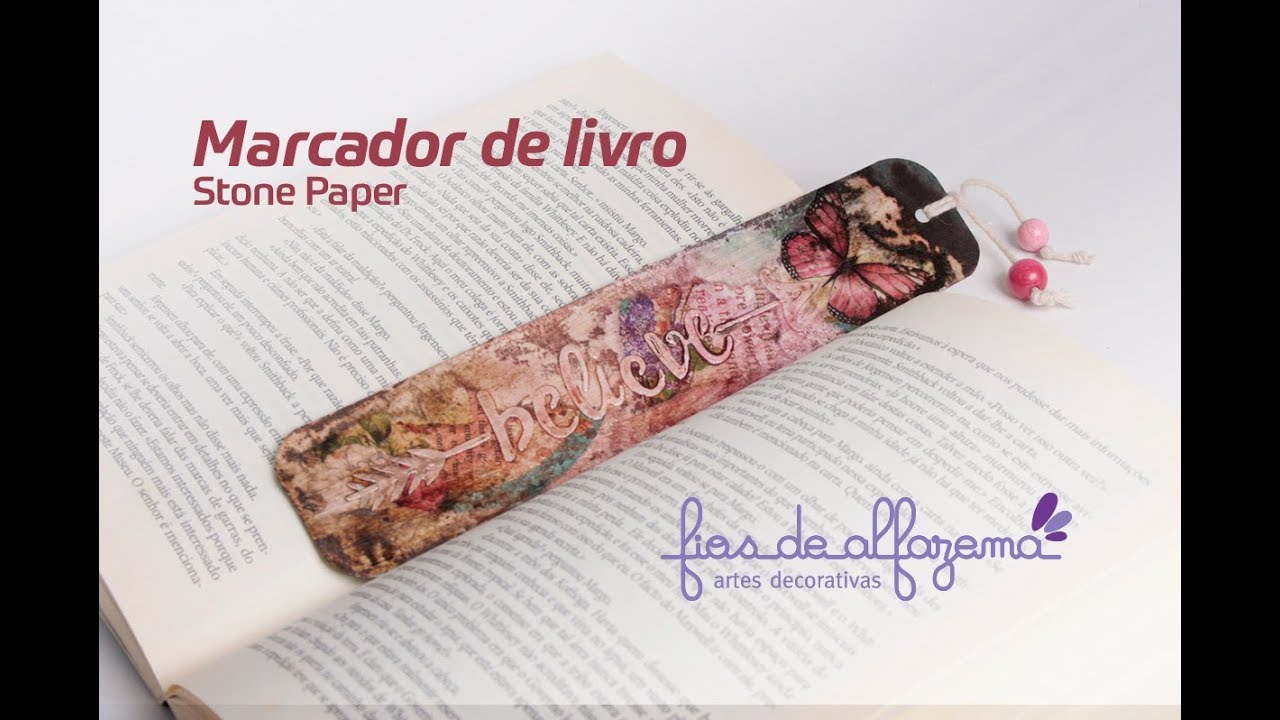Marcador de livro em Stone Paper