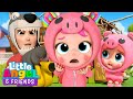 3 Little Pigs Classic Fairy Tale | Little Angel And Friends Kid Songs