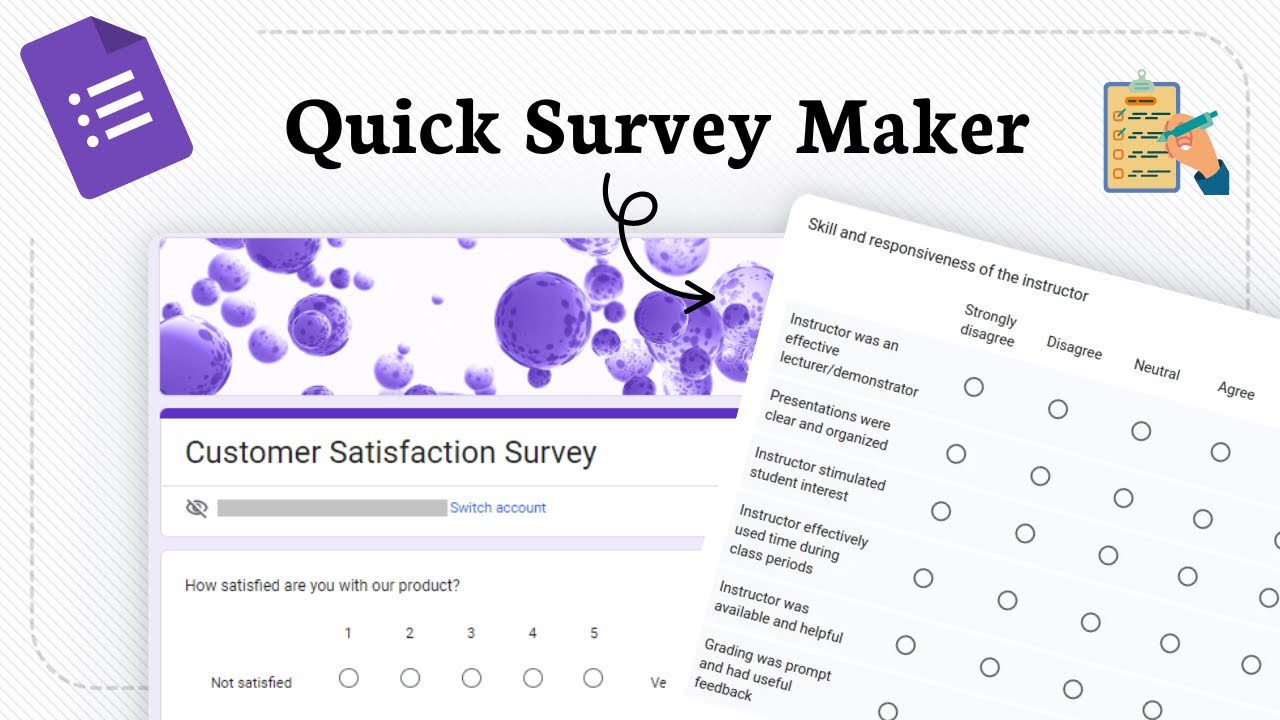 How to Create a Survey in Google Forms - YouTube