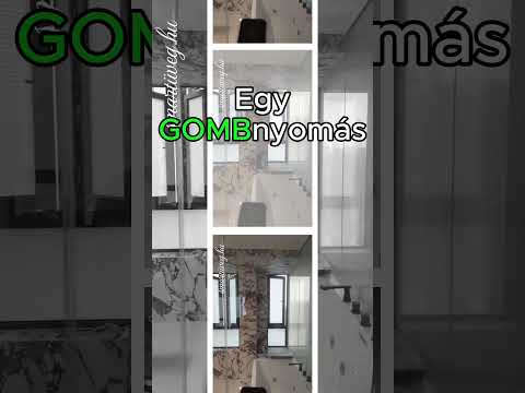 Fürdőszoba belátás védelem egy gombnyomással | Okosüveg PDLC fólia, smartüveg