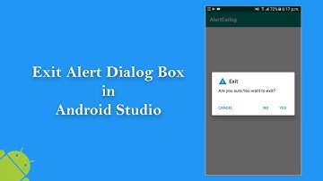 Exit Alert Dialog in Android Studio - Part 2