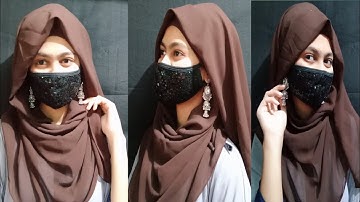 New Arabia Style Hijab Tutorial With Earring!New Trendy Eid SpecialHijab Tutorial!Amazing hijab look