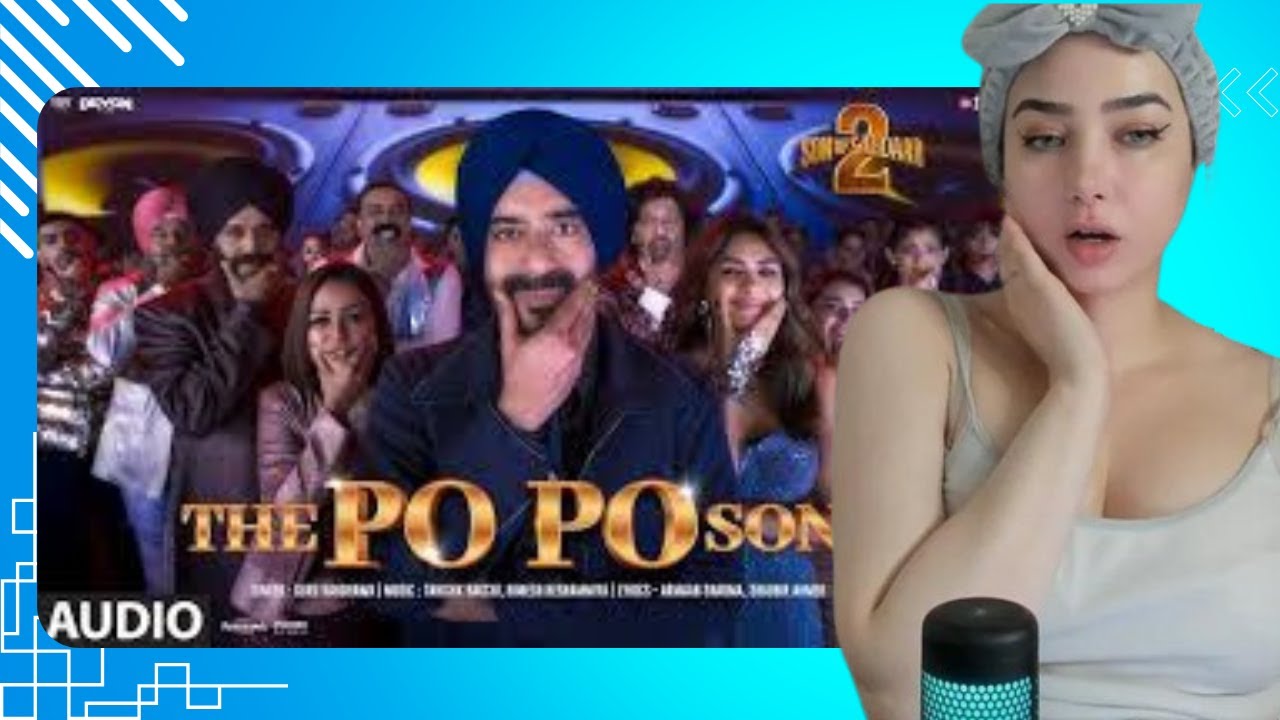 THE PO PO SONG Reaction | SON OF SARDAAR 2 | Ajay Devgn | Mrunal Thakur | Guru Randhawa | Tanishk B