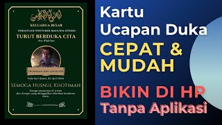 Cara Membuat Ucapan Duka Cita di HP dengan canva.com