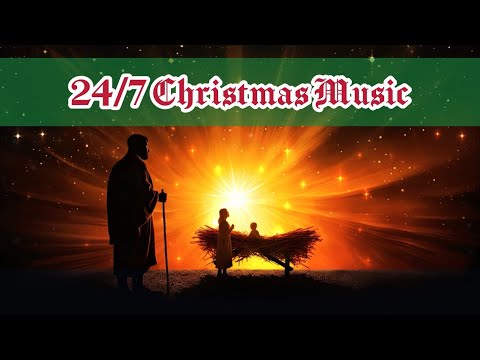 24/7 Christmas Music Nativity Scene Light of the World Background Video Beautiful Instrumental Songs