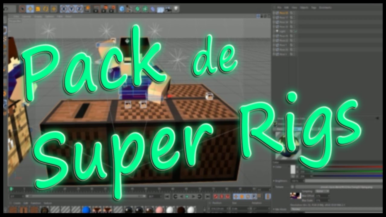 Super Pack de Rigs de Minecraft Cinema 4d - Download na Descrição - YouTube