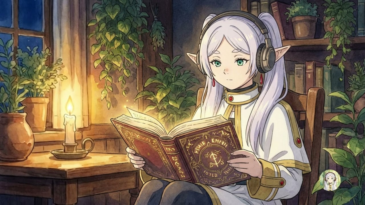 cozy candlelit study | relaxing lofi beats to focus by