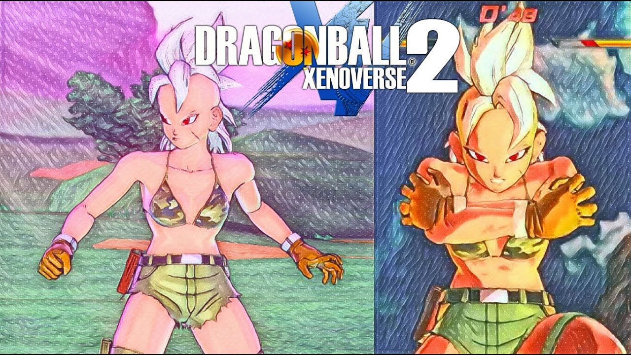 The Beauty Devestation in Camo Bikini Outfit Dragon Ball XenoVerse 2