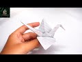 Easy Origami Crane Bird 🕊️ | Paper Crane Step by Step Tutorial