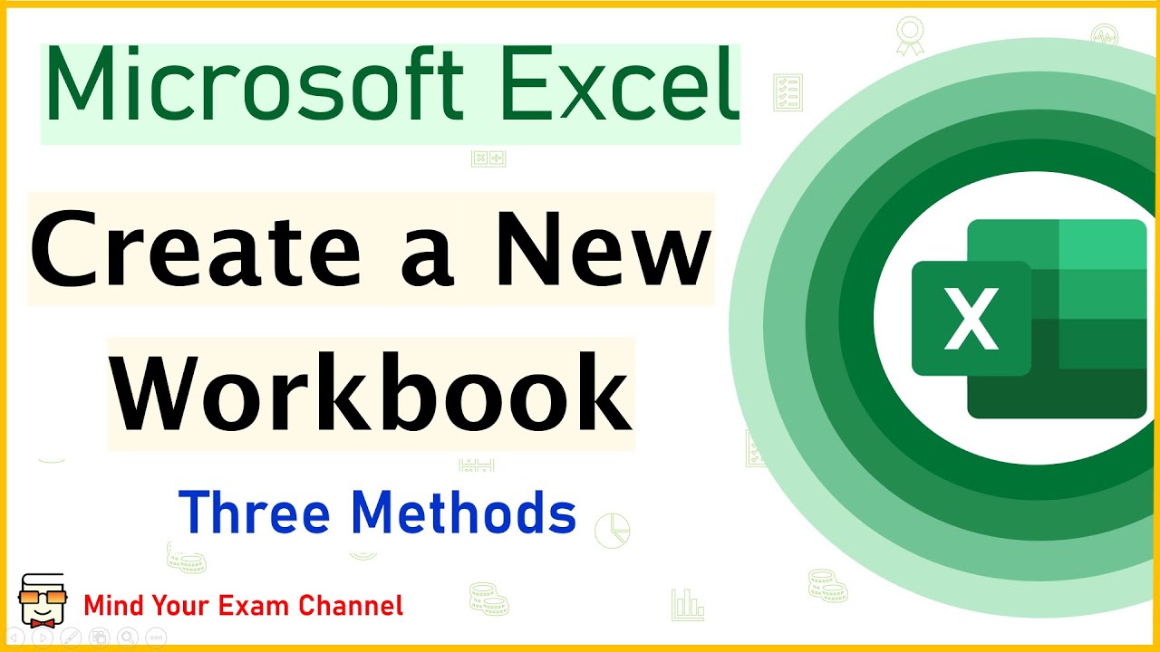 Create a New Workbook in Microsoft Excel | MS Excel Detailed Course in ...