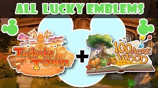 Kingdom Hearts 3 | All Lucky Emblem Locations (Hidden Mickeys) - Twilight Town and 100 Acre Wood