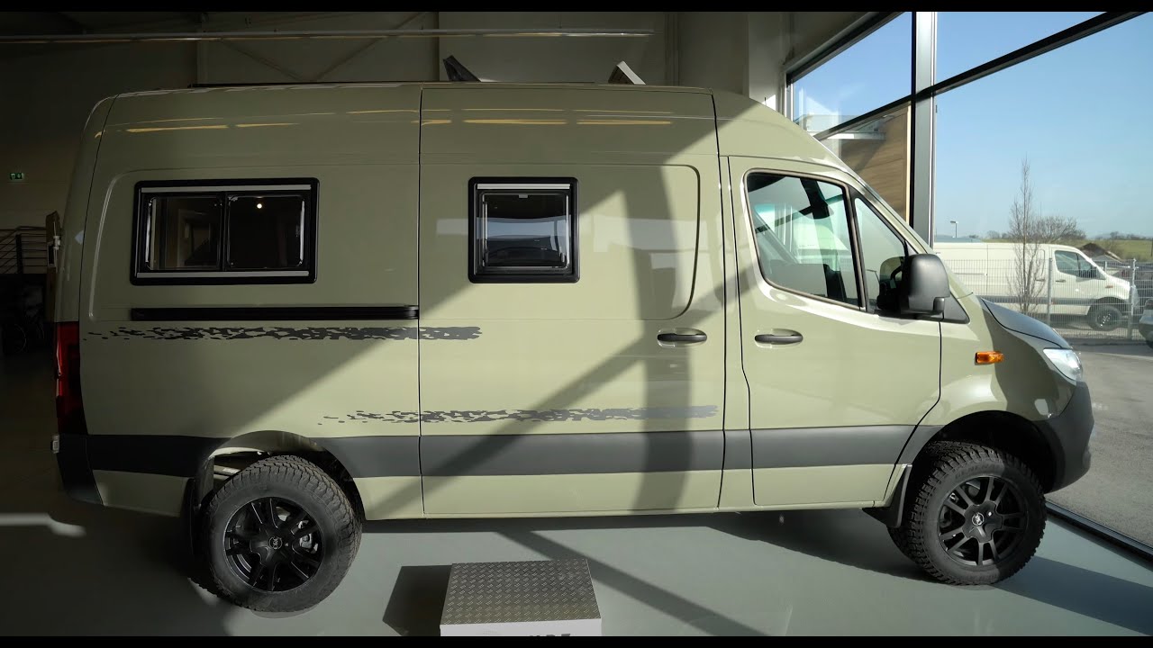 5,96m 3,5to: HRZ Freedom 4x4 Wohnmobil 2021 Chamleon Mercedes Sprinter.  Face to Face + Lngebetten