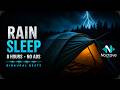 Rain on a Tent Sleep Music 9 Hours • Delta Wave Binaural Beats • Fall Asleep Fast • No Ads