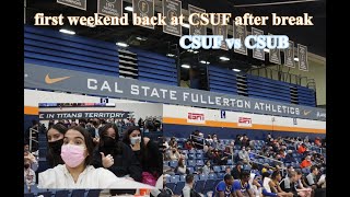 first weekend back at CSUF after winter break