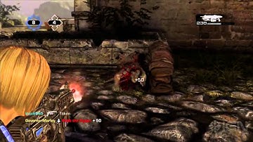 Gears of War 3 Beta: Oldtown Map Gameplay
