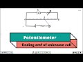 Potentiometer | Class 12 physics: Current Electricity | Finding unknown EMF of Cell