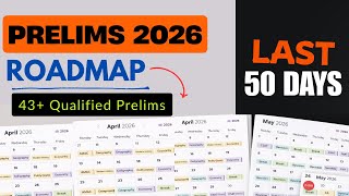 UPSC Prelims 2026 Complete Roadmap |Download Printable Planner |Last 50 Days