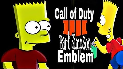 Black Ops 4 Emblems COD BO4 (Bart Simpson) Emblems Tutorial