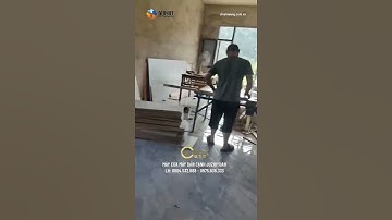 Gia công nội thất gỗ công nghiệp tại công trình bằng máy cưa gỗ JT 6 #trending
