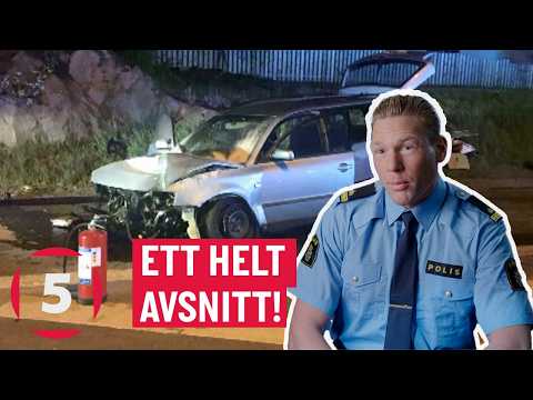 Polisjakten slutar i en dramatisk krock | Fångat på polisens kamera | Kanal 5 Sverige