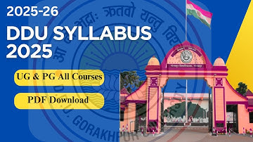 DDU University Syllabus 2025 | UG PG Courses Duration & Download Guide| DDU updates