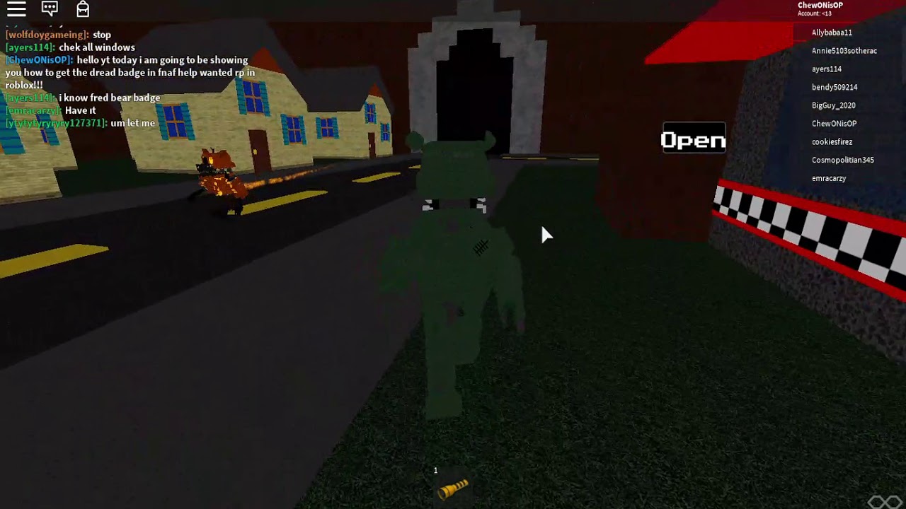 How To Get The Dread Badge In Fnaf Help Wanted Rp In Roblox 2020 Youtube