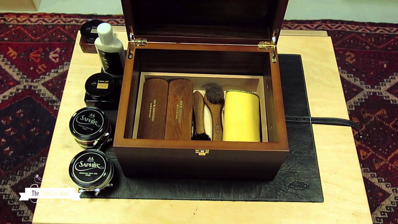 shining shoes without polish How to store your shoe care set in style