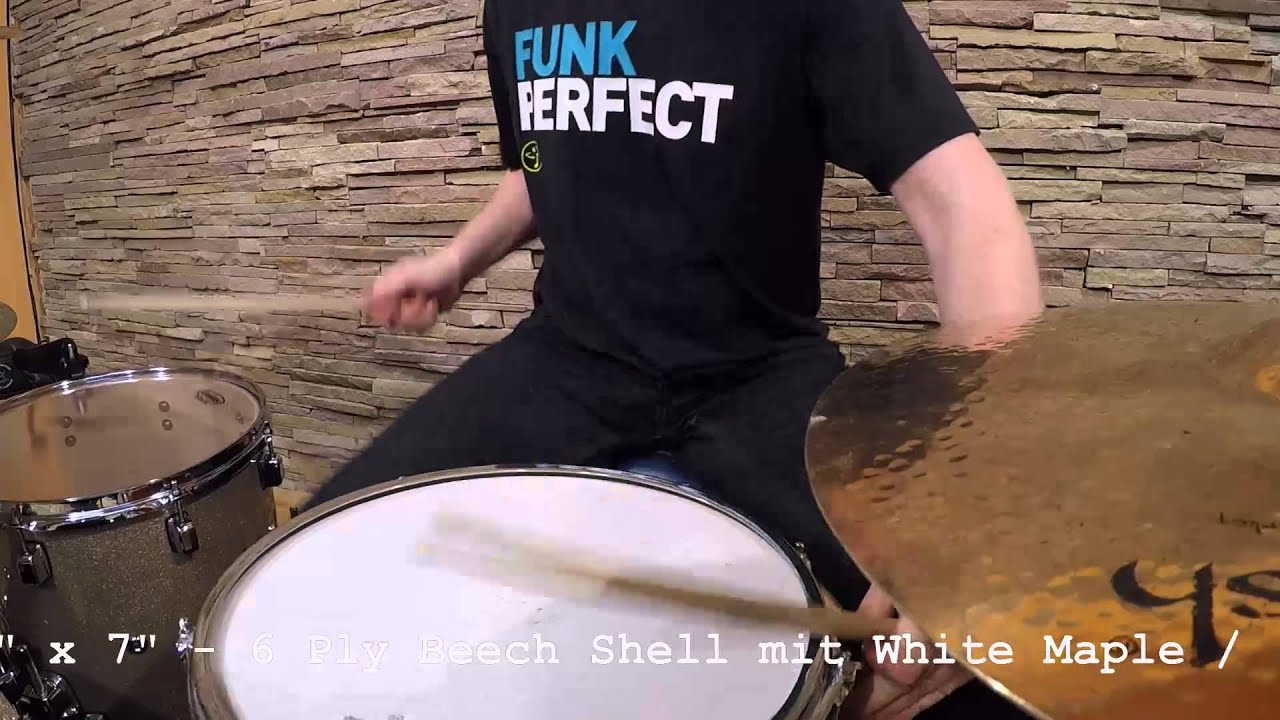 CUBE drums teil 2 mid 14x7 beech www.drumxound.de YouTube