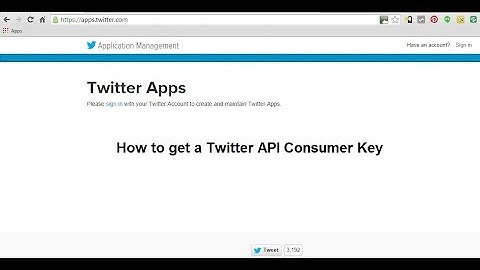 How to get a Twitter API Consumer Key