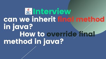 can we inherit and override final method in java?